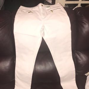 White Denim Pants